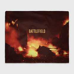 Плед флисовый Battlefield War, цвет: 3D-велсофт