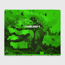 Плед флисовый Minecraft: Green World, цвет: 3D-велсофт