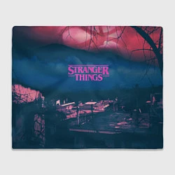 Плед флисовый Stranger Things: Pink Heaven, цвет: 3D-велсофт