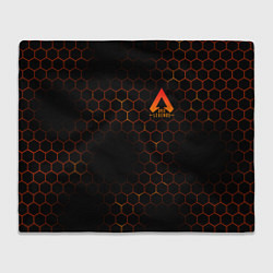 Плед флисовый Apex Legends: Orange Carbon, цвет: 3D-велсофт