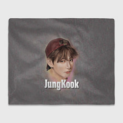 Плед флисовый BTS JungKook, цвет: 3D-велсофт