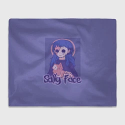 Плед флисовый Sally Face: Violet Halo, цвет: 3D-велсофт