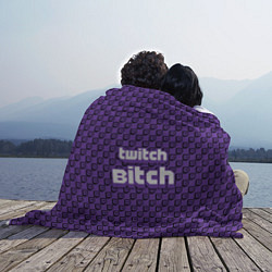 Плед флисовый Twitch Bitch цвета 3D-принт — фото 2