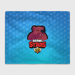 Плед флисовый Bear: Brawl Stars, цвет: 3D-велсофт