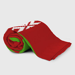 Плед флисовый Беларусь флаг, цвет: 3D-велсофт — фото 2