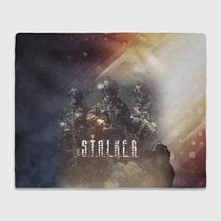 Плед флисовый S T A L K E R Чернобыль, цвет: 3D-велсофт