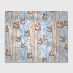 Плед флисовый Ленивец стайл, цвет: 3D-велсофт