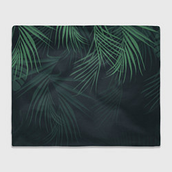 Плед флисовый Пальмовый узор, цвет: 3D-велсофт
