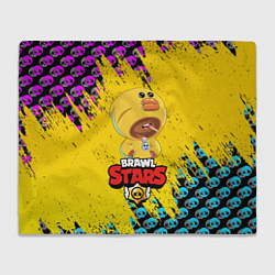 Плед флисовый BRAWL STARS SALLY LEON, цвет: 3D-велсофт
