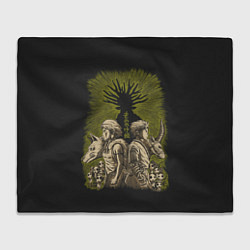 Плед флисовый Принцесса Мононоке, цвет: 3D-велсофт