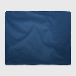 Плед флисовый 19-4052 Classic Blue, цвет: 3D-велсофт