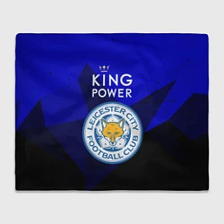 Плед флисовый Leicester City, цвет: 3D-велсофт