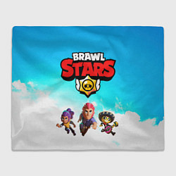 Плед флисовый Brawl stars, цвет: 3D-велсофт