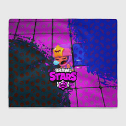 Плед флисовый BRAWL STARS СЭНДИ, цвет: 3D-велсофт