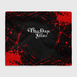 Плед флисовый Three Days Grace, цвет: 3D-велсофт
