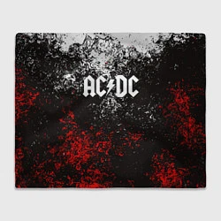 Плед флисовый AC DC, цвет: 3D-велсофт