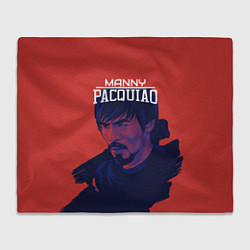 Плед флисовый Manny Pacquiao, цвет: 3D-велсофт