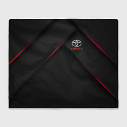 Плед флисовый TOYOTA, цвет: 3D-велсофт