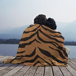 Плед флисовый Тигриный камуфляж, цвет: 3D-велсофт — фото 2