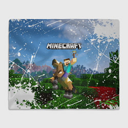 Плед флисовый MINECRAFT, цвет: 3D-велсофт