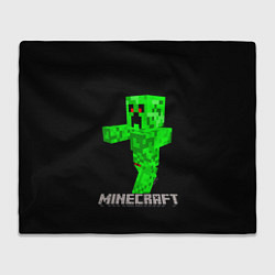 Плед флисовый MINECRAFT CREEPER, цвет: 3D-велсофт