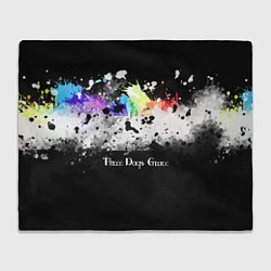 Плед флисовый THREE DAYS GRACE, цвет: 3D-велсофт