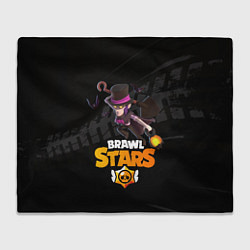 Плед флисовый Brawl stars Mortis Мортис, цвет: 3D-велсофт