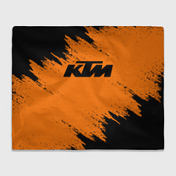 Плед флисовый KTM, цвет: 3D-велсофт