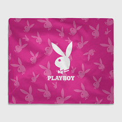 Плед флисовый PLAYBOY, цвет: 3D-велсофт