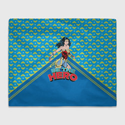 Плед флисовый Be the hero, цвет: 3D-велсофт