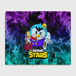 Плед флисовый BRAWL STARS MRP, цвет: 3D-велсофт