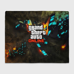 Плед флисовый GTA:Online, цвет: 3D-велсофт