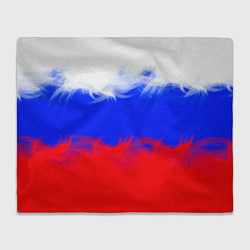 Плед флисовый Россия, цвет: 3D-велсофт