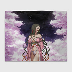Плед флисовый Nezuko, цвет: 3D-велсофт