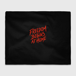 Плед флисовый Freedom, цвет: 3D-велсофт