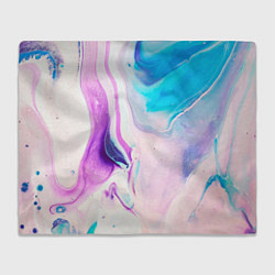 Плед флисовый Акварельные разводы, цвет: 3D-велсофт