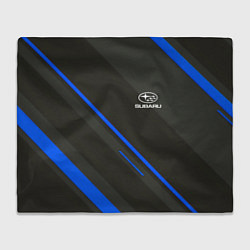 Плед флисовый SUBARU, цвет: 3D-велсофт