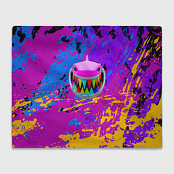 Плед флисовый Такеши 6ix9ine, цвет: 3D-велсофт