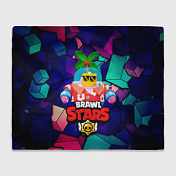 Плед флисовый BRAWL STARS NEW SPROUT 12, цвет: 3D-велсофт