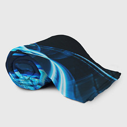 Плед флисовый DIGITAL BLUE, цвет: 3D-велсофт — фото 2