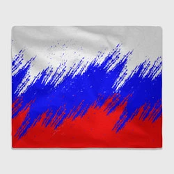 Плед флисовый Россия, цвет: 3D-велсофт