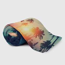 Плед флисовый Пальмы, цвет: 3D-велсофт — фото 2