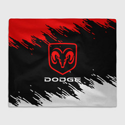 Плед флисовый DODGE, цвет: 3D-велсофт