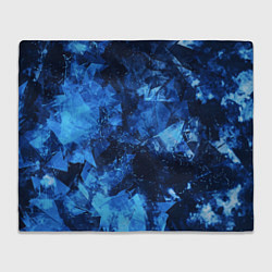 Плед флисовый Blue Abstraction, цвет: 3D-велсофт