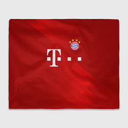 Плед флисовый FC Bayern Munchen, цвет: 3D-велсофт