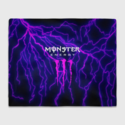 Плед флисовый MONSTER ENERGY, цвет: 3D-велсофт