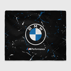 Плед флисовый BMW БМВ, цвет: 3D-велсофт