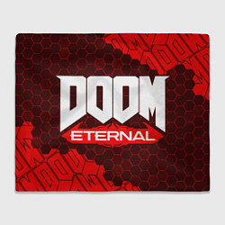 Плед флисовый DOOM ETERNAL ДУМ ЭТЕРНАЛ, цвет: 3D-велсофт