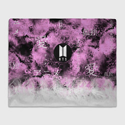 Плед флисовый BTS, цвет: 3D-велсофт