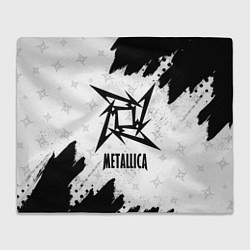 Плед флисовый METALLICA МЕТАЛЛИКА, цвет: 3D-велсофт